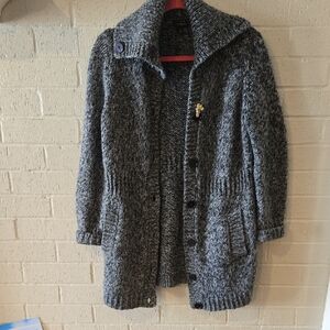 Talbots Gray Women's Sweater Cardigan